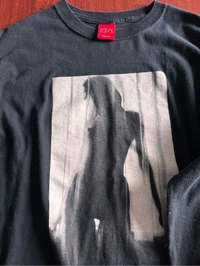 Visual Apparel Graphic Black Long Sleeve Tee ft Riley Reid